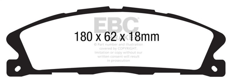 EBC Greenstuff 6000 Front Brake Pads - Ford Explorer 2013-2019