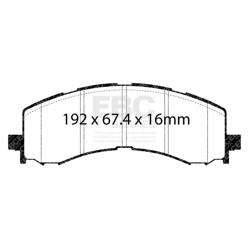 EBC Yellowstuff Front Brake Pads - Ford F-150, Expedition 2021-2026