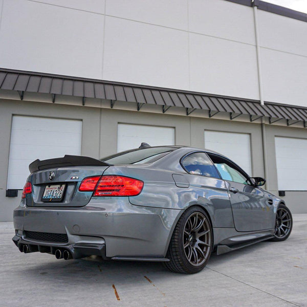 BMW E90 Carbon Fiber High Kick Spoiler