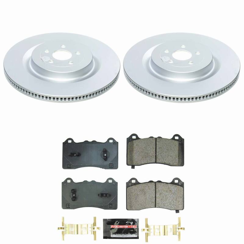 PowerStop Z23 Front Coated Brake Kit - Ford Mustang Mach-E GT 2021-2024 - with Performance Package
