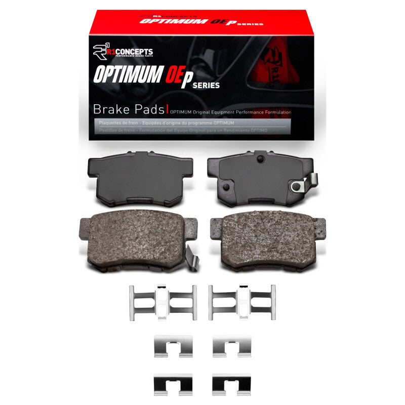 R1 1987-2022 Acura Integra Rear R1 Optimum OE Pads and Hardware Kit