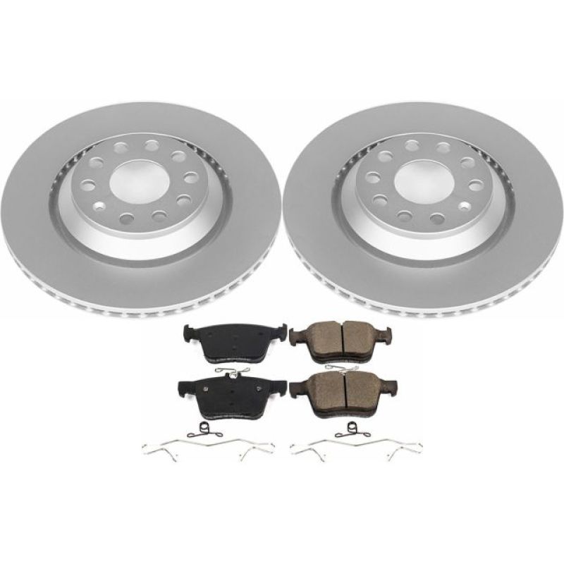 PowerStop Z23 Evolution Sport Coated Rear Brake Kit - Audi S3 / Q3 / VW Golf R 2015-2025