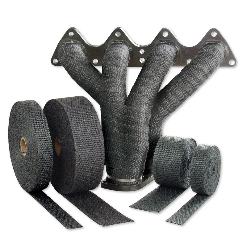 DEI Exhaust Wrap Kit - Pipe Wrap and Locking Tie - Black.