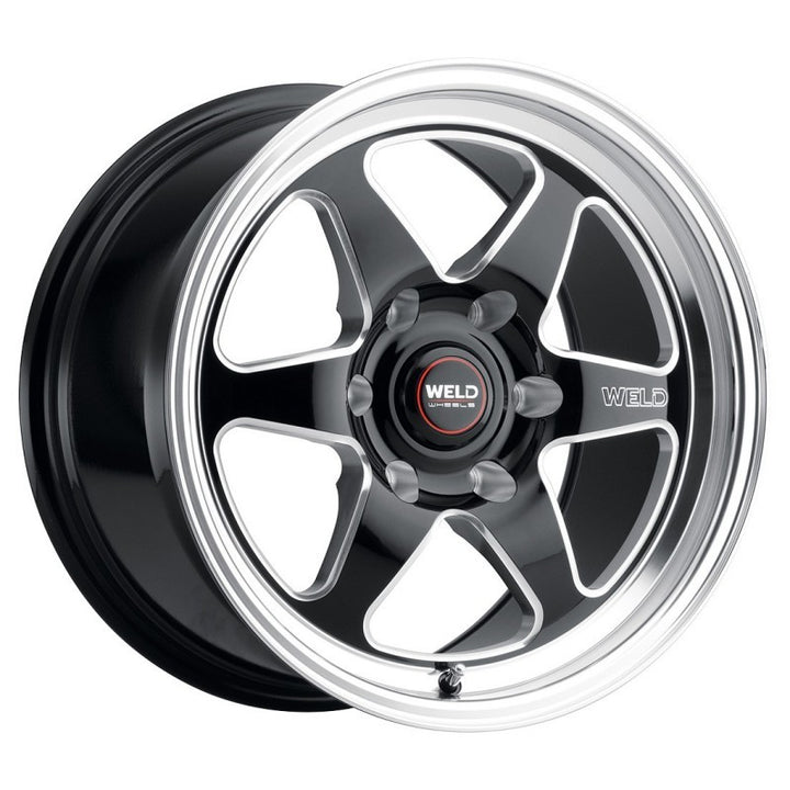 Weld S156 Ventura 20x5 6 Drag Wheel 6x139.7 ET-13 BS2.50 Gloss BLK MIL DIA 106.1 (106.1)