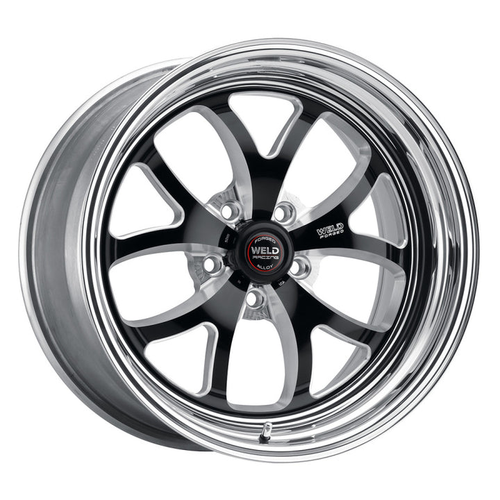 Weld S76 Wheel – 18x9.5 / 5x4.5 BP / 6.7 in. BS Black (Medium Pad) – Non-Beadlock