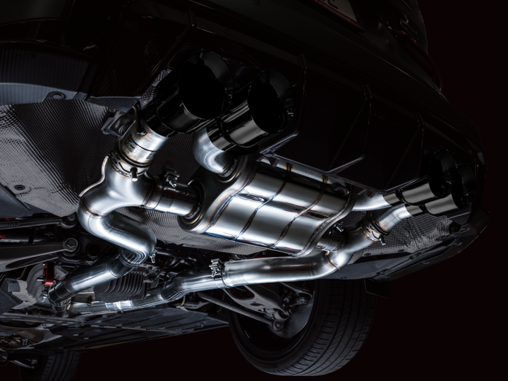 AWE SwitchPath Catback Exhaust for BMW G8X M3/M4 - Diamond Black Tips.