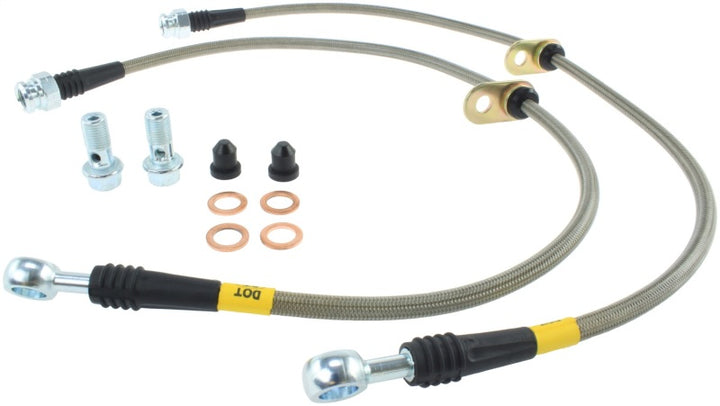 StopTech Stainless Steel Front Brake Lines for 06+ Civic Si - OneFastShop