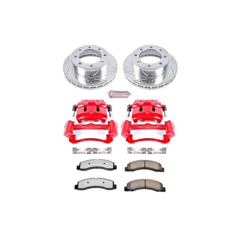 Power Stop 99-04 Ford F-350 Super Duty Front Z36 Truck And Tow Kit With Cals