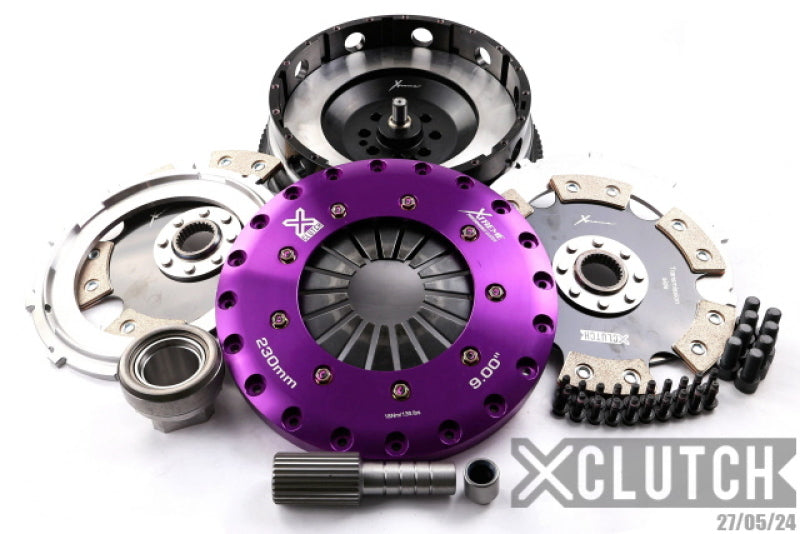 XClutch 9in Twin Solid Ceramic Clutch Kit for 07-10 BMW 335i Base - OneFastShop