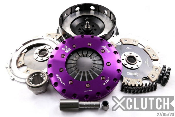 XClutch 9in Twin Solid Ceramic Clutch Kit for 07-10 BMW 335i Base - OneFastShop