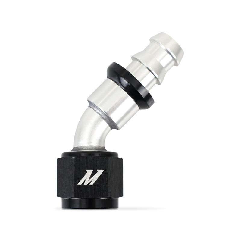 Mishimoto 45 Degree Push Lock Fitting 8AN Fitting 8AN