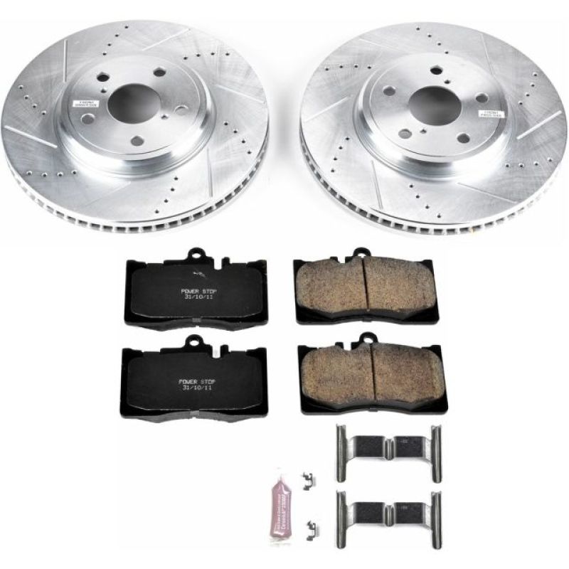 PowerStop Z23 Evolution Sport Front Brake Kit - Lexus LS430 2001-2006