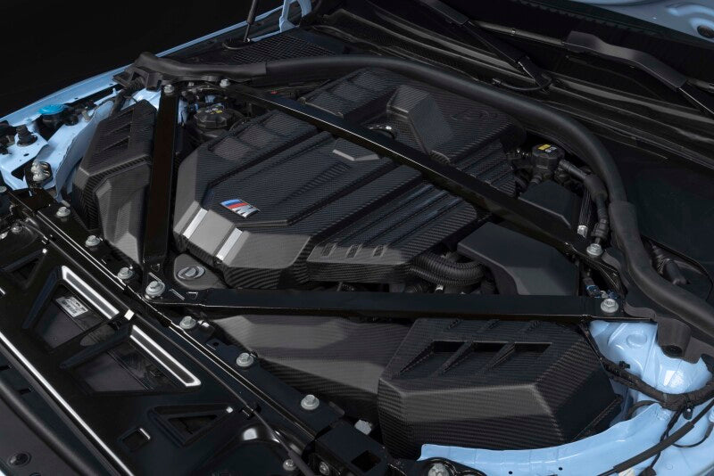 Dinan Carbon Fiber Engine Cover BMW M2/M3/M4 S58 2021-2026 - Matte Twill with Gloss Accents, image 11