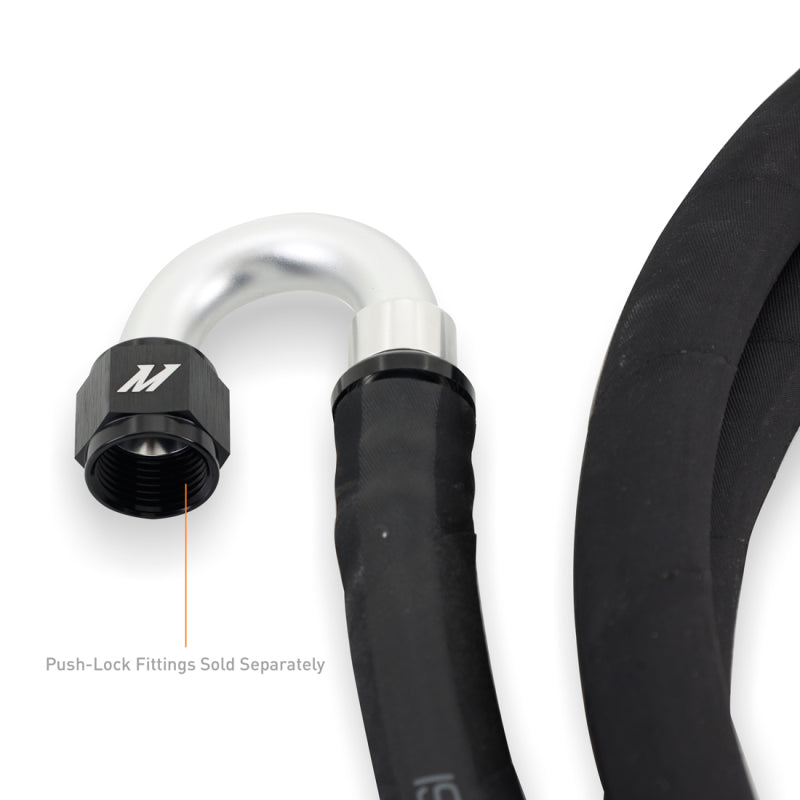 Mishimoto Push Lock Hose 8AN 240in Black Nitrile CPE - OneFastShop