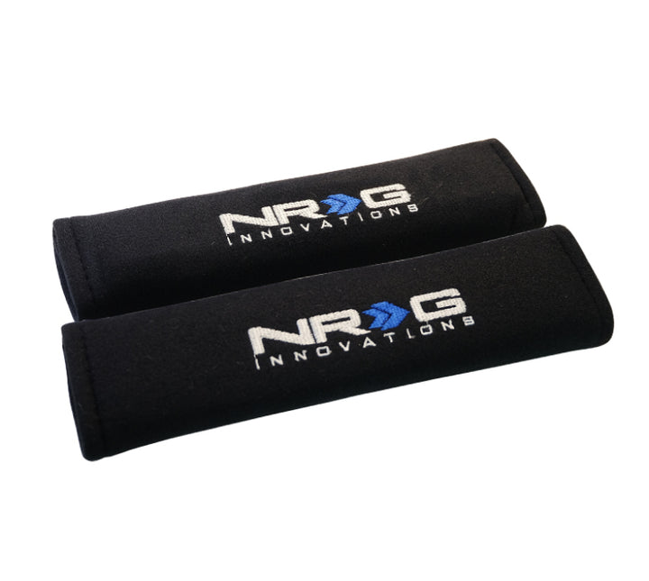 NRG Seat Belt Pads 2.7-Inch Wide x 11-Inch Long Black Short - 2pc - OneFastShop