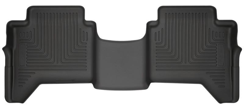 Husky Liners WeatherBeater 2nd Row Black Floor Liners for 2019-2023 Ford Ranger SuperCrew - OneFastShop
