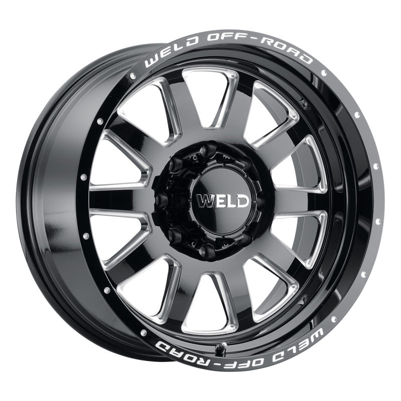 Weld Off-Road W102 20X9.0 Stealth Wheel 8X165.1 ET00 BS5.00 Gloss Black MIL (125.1) - OneFastShop