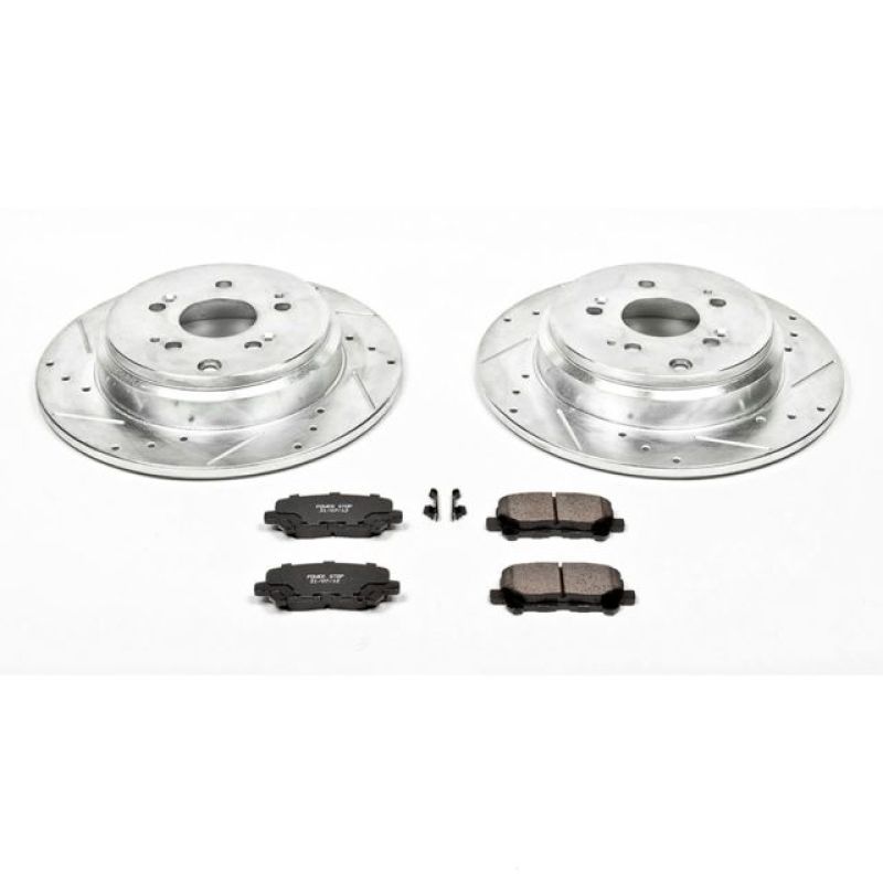 PowerStop Z23 Evolution Sport Rear Brake Kit - Honda Odyssey / Acura MDX 2007-2017