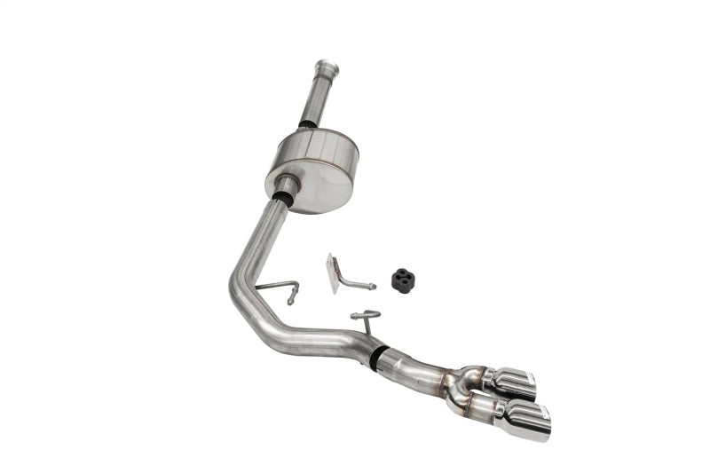 CORSA Performance Xtreme Cat-Back Exhaust for 2021-2024 Ford F-150 SuperCab 5.0L V8 Front of Tire Exit Polished