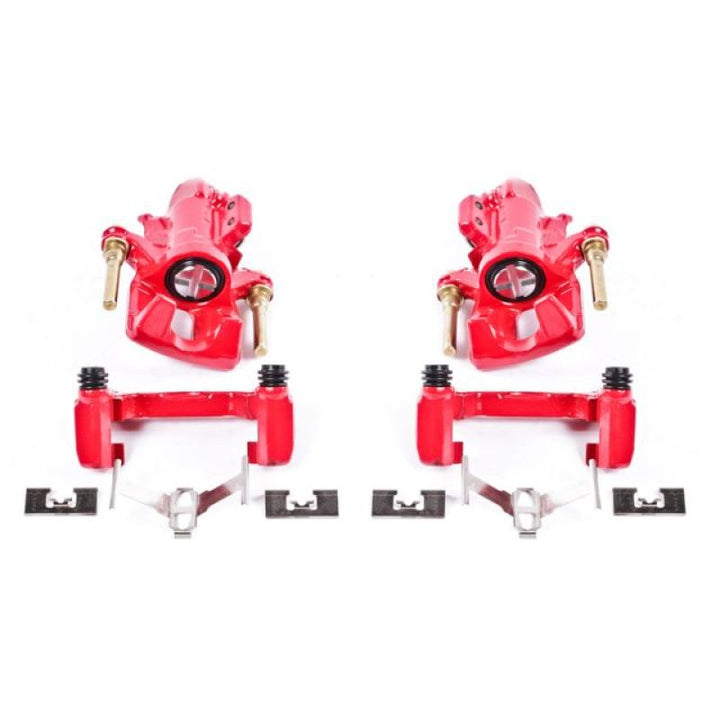 PowerStop Rear Red Calipers with Brackets Pair for 94-01 Acura Integra - OneFastShop