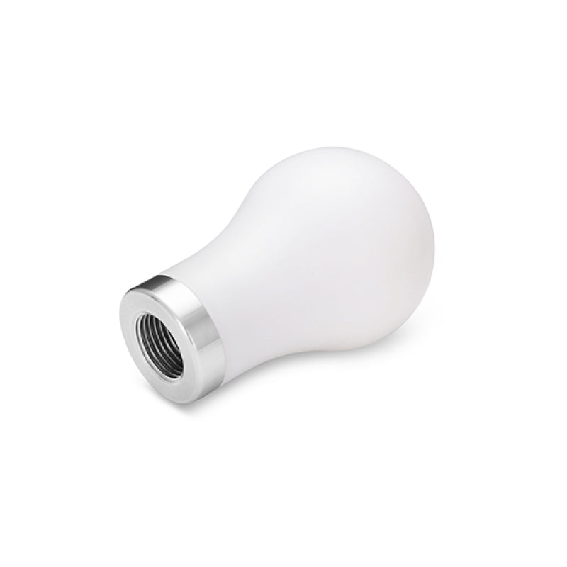Mishimoto Teardrop Shift Knob with Stainless Steel Core - White - OneFastShop