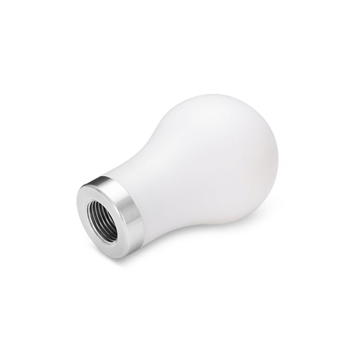 Mishimoto Teardrop Shift Knob with Stainless Steel Core - White - OneFastShop