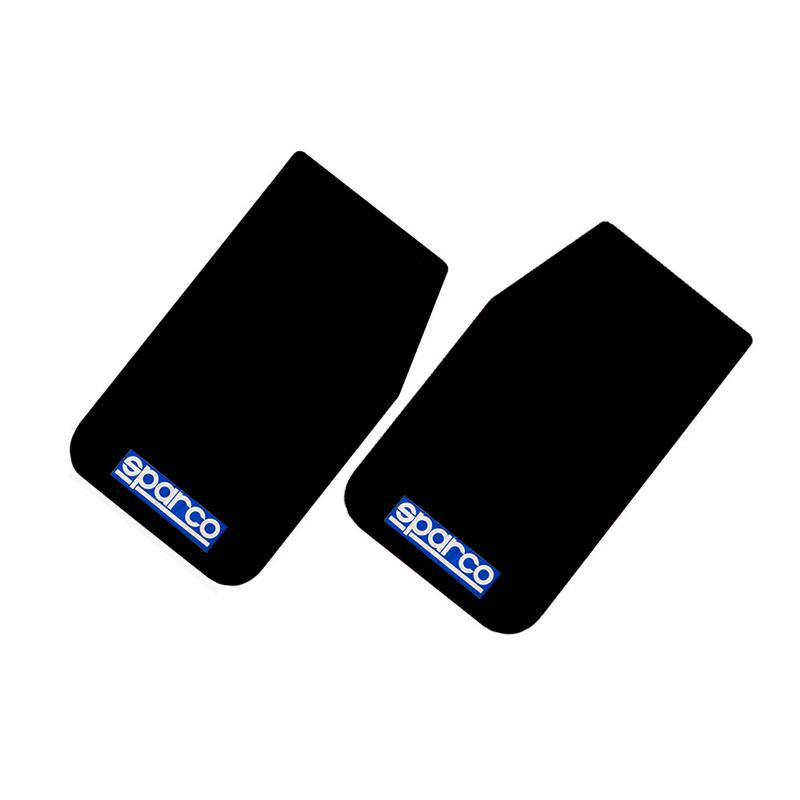 Sparco Mud Flap Pair Black Universal Fit Accessories - OneFastShop