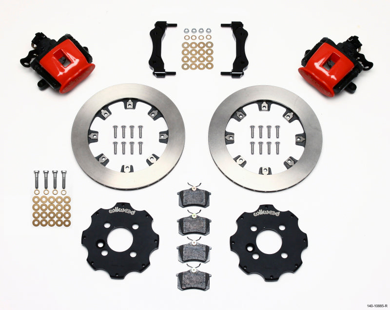 Wilwood Combination Parking Brake Rear Kit 11.75in Red for Mini Cooper 2007-2015 (Requires 17in Wheels)