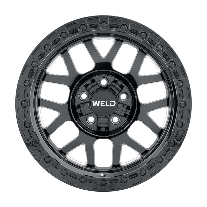 Weld Off-Road W105 Cinch Wheel 17x9.0 5x114.3 5x127 ET–12 BS4.50 Gloss Black MIL 78.1 (78.1)