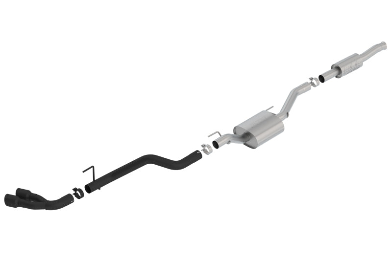 Borla Catback Exhaust System for 2020 Jeep Gladiator JT 3.6L V6 AWD ATAK Dual Side with Black Tips - OneFastShop