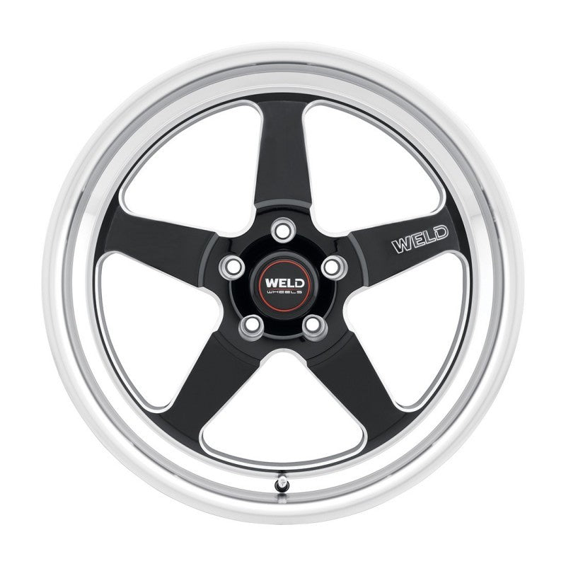 Weld S155 18x5 Ventura Drag Wheel – 5x112 Bolt Pattern ET-23 BS2.1 Gloss Black Mill DIA 78.1 (18x5)