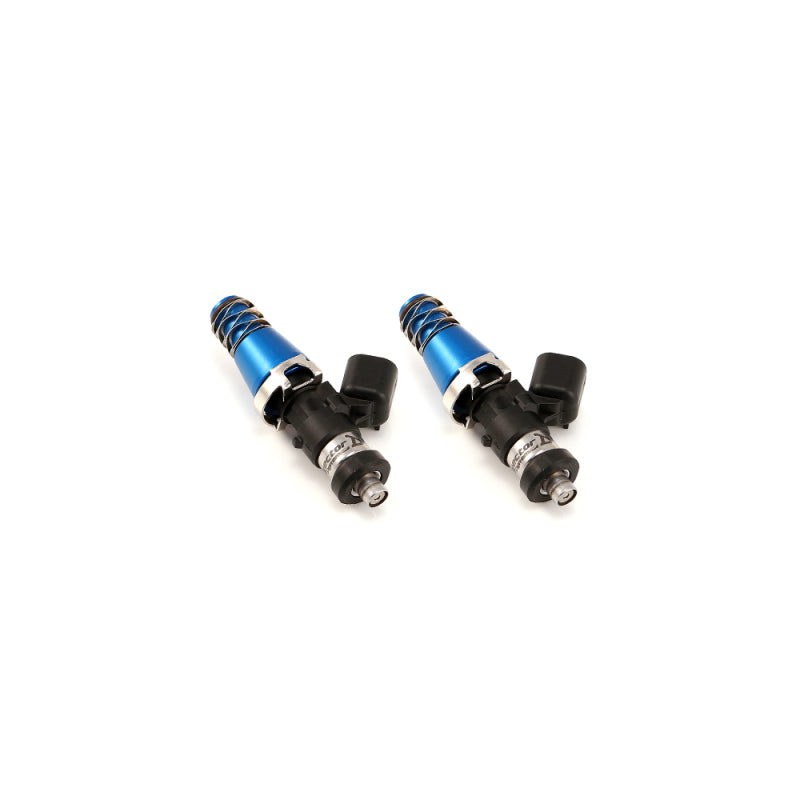 Injector Dynamics ID1050-XDS Fuel Injectors - 60mm, 11mm Blue Top Adapter, Denso Lower Cushion - Set of 2
