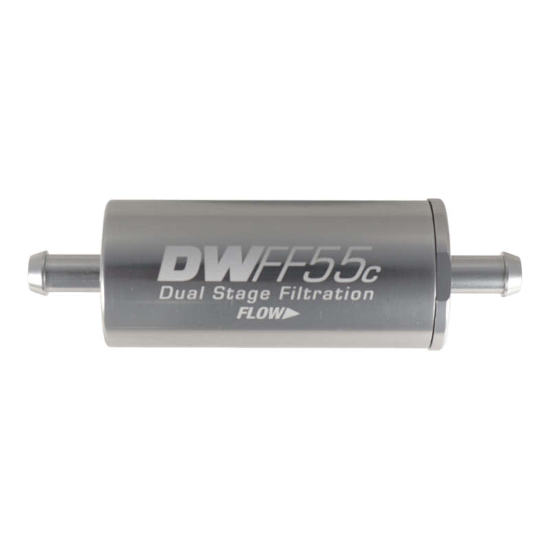 DeatschWerks 5/16in In-Line Fuel Filter Kit 10 Micron 55mm