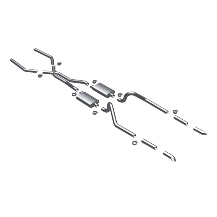 MagnaFlow Exhaust System for 67-70 Mustang 2.50inch w/Tru-X - OneFastShop