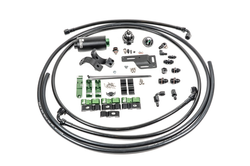 Radium Engineering Fuel Hanger Plumbing Kit (Stainless Filter) - Mitsubishi EVO 1-6