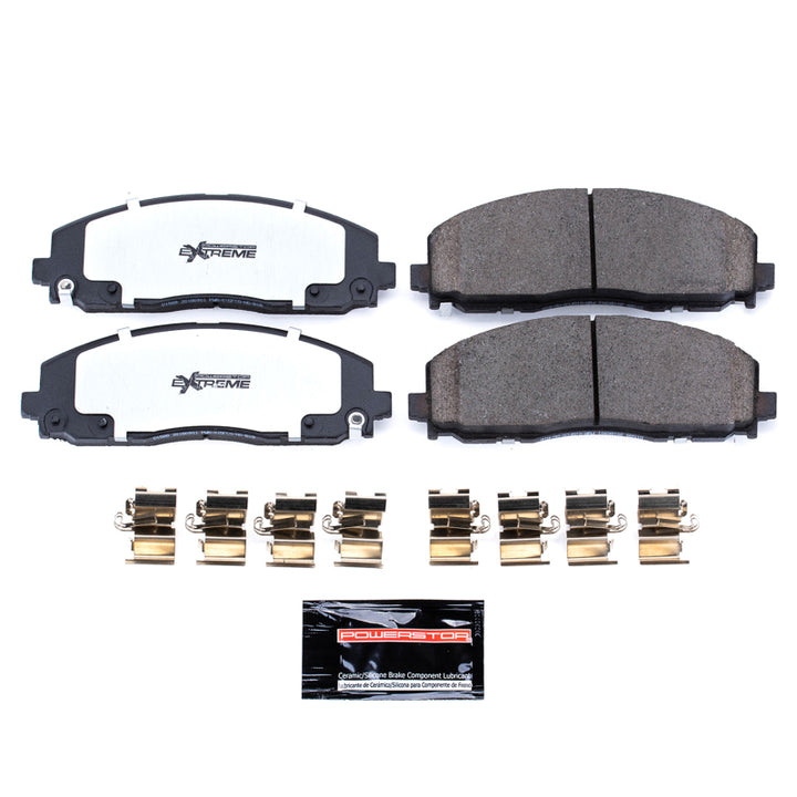 PowerStop Front Z36 Truck & Tow Brake Pads with Hardware for 2017-2024 Chrysler Pacifica
