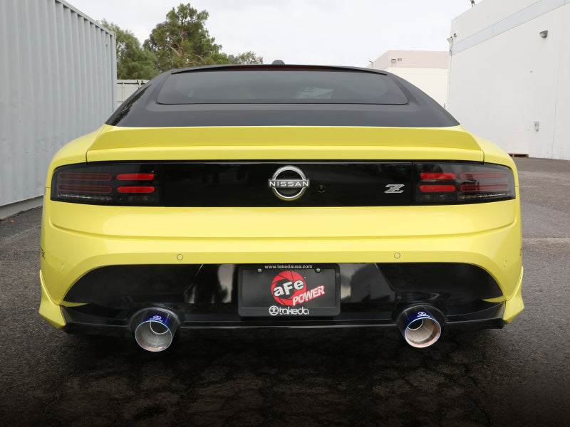 aFe Stainless Steel Axle-Back Exhaust System for 2023-2025 Nissan Z V6-3.0L with Blue Flame Tip