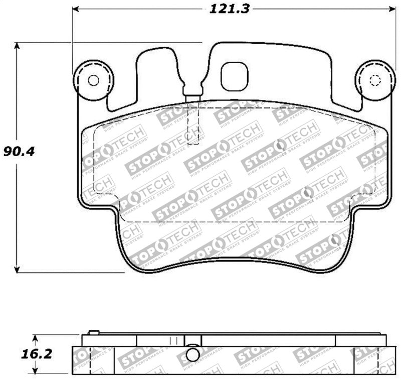 StopTech Performance Front Brake Pads for 00-07 Porsche Boxster S 06-07 Cayman 99-05 911 Carrera with High Temperature Resistance - OneFastShop