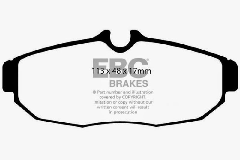 EBC 05-10 Ford Mustang 4.0 Bluestuff Rear Brake Pads