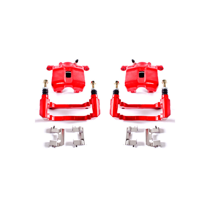 PowerStop Front Red Calipers with Brackets Pair for 01-03 Acura CL
