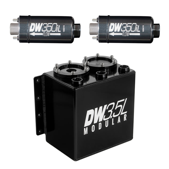 DeatschWerks 3.5L Modular Surge Tank with 2 DW350iL Pumps - OneFastShop