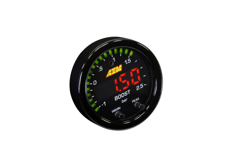 AEM X-Series Boost Pressure Gauge -30inHg to 35psi
