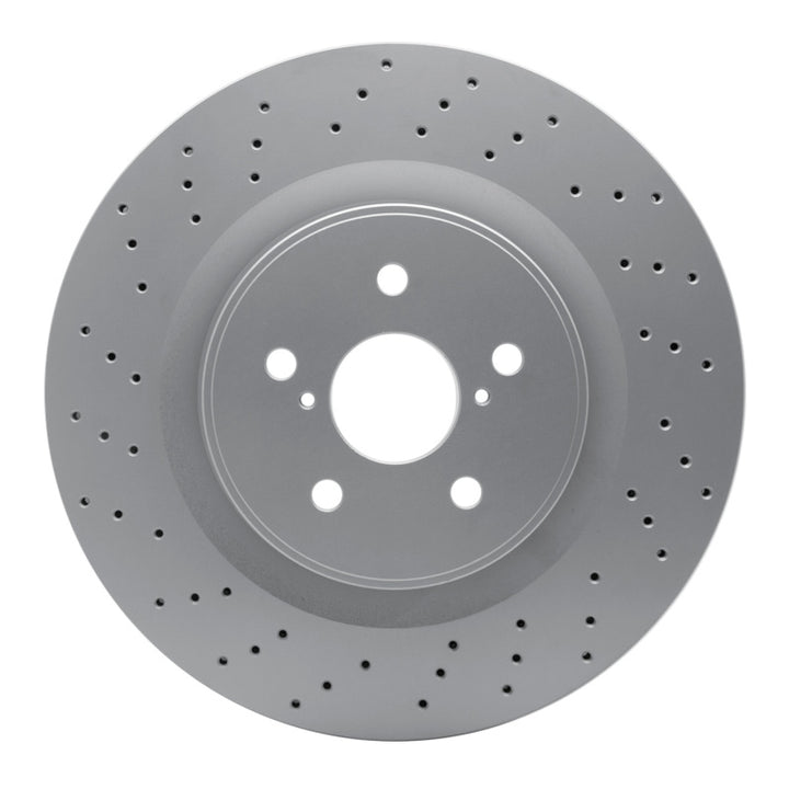 DFC GeoSPEC Coated Drilled Front Brake Rotor - Lexus IS F 2008-2014