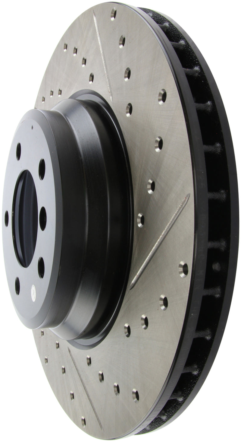 StopTech Slotted & Drilled Left Front Rotor for 07-09 BMW 335 (E90/E92/E93) - OneFastShop