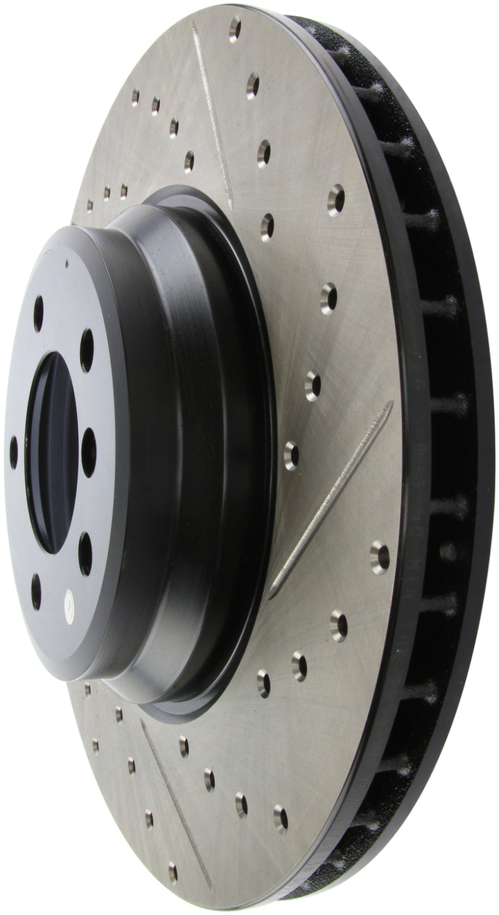 StopTech Slotted & Drilled Left Front Rotor for 07-09 BMW 335 (E90/E92/E93) - OneFastShop