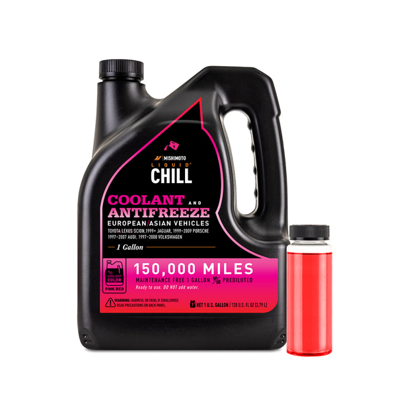 Mishimoto Liquid Chill EG Coolant Pink Red European Asian - OneFastShop