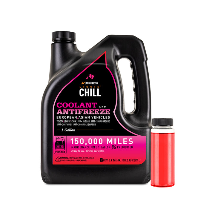 Mishimoto Liquid Chill EG Coolant Pink Red European Asian - OneFastShop