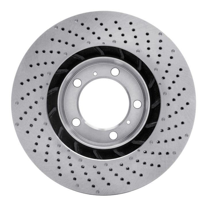 DFC 09-23 Porsche 718 Boxster Left Front Drilled Brake Rotor