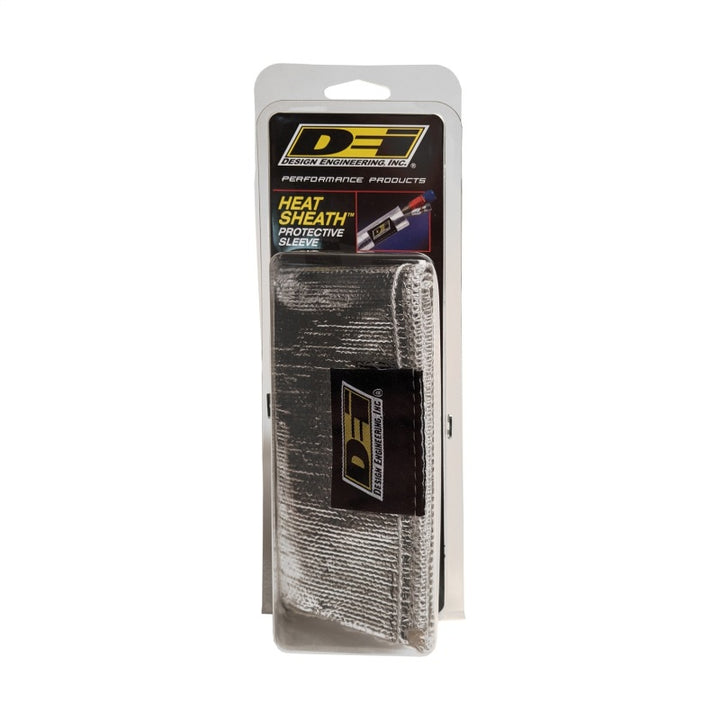 DEI Heat Sheath 1-1/2in I.D. x 3ft - Aluminized Sleeving - Sewn Edge.