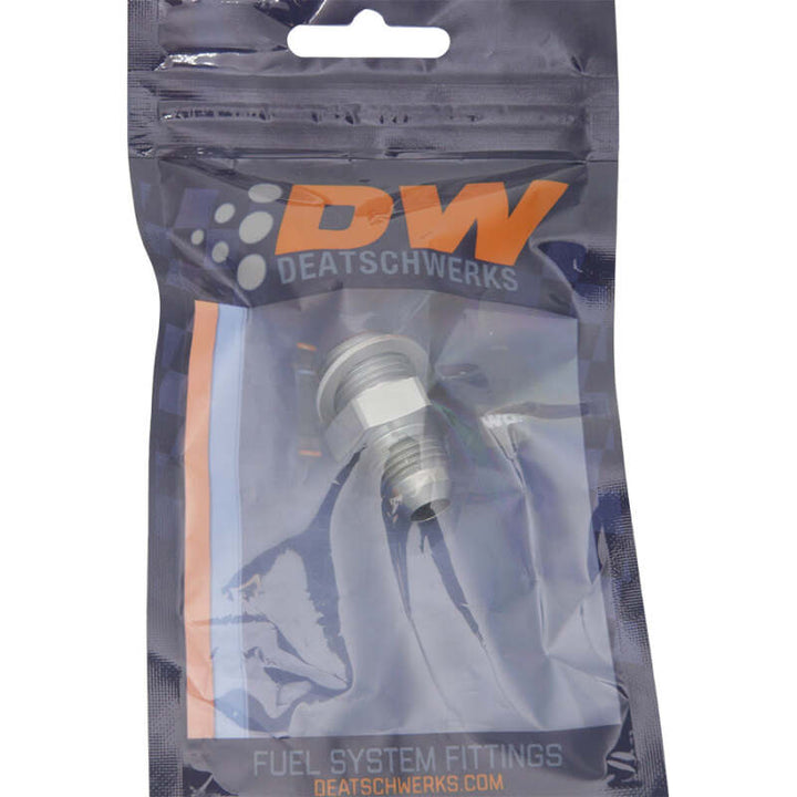 DeatschWerks 6AN Male Flare to M16 X 1.5 Adapter Titanium (Incl. Crush Washer) - OneFastShop